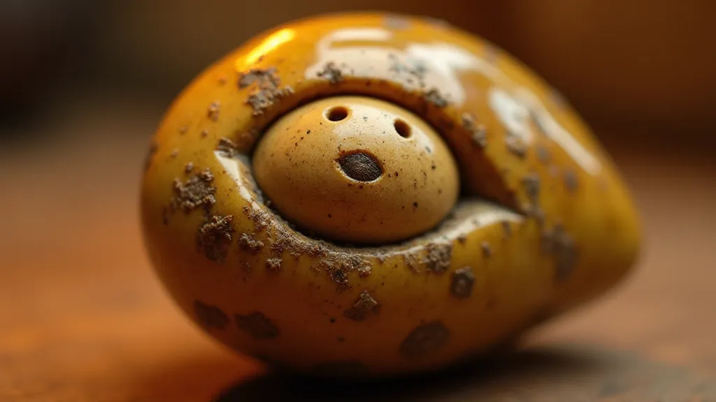 Olive Shell with Carving