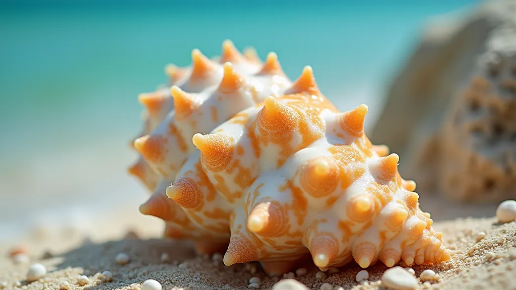 Fighting Conch shell close-up
