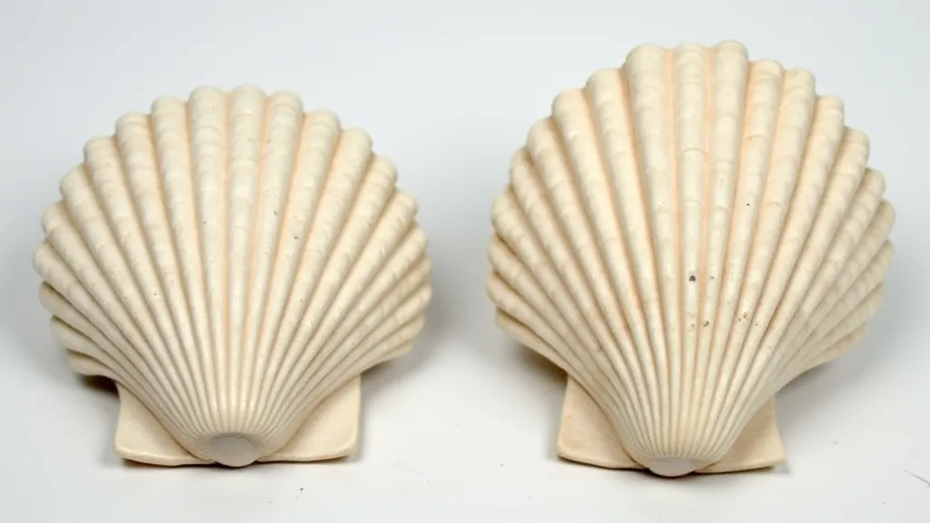 Genuine scallop shell vs. plastic imitation