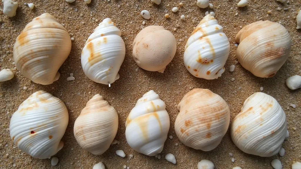 Variety of shell markings